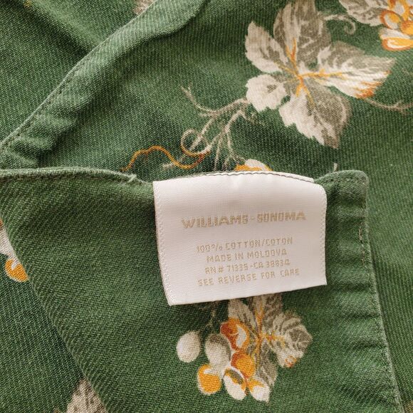 5 Williams Sonoma Placemats Grape Leaves Grapevine Leaf Tuscan Grapes Wine - Picture 7 of 12